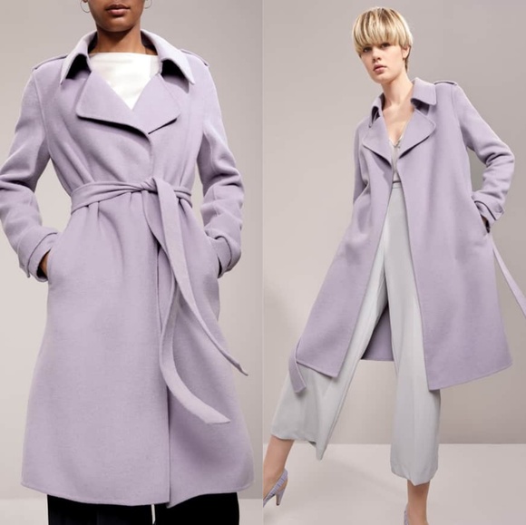 Badgley Mischka Jackets & Blazers - Badgley Mischka Double Face Wool Wrap Coat